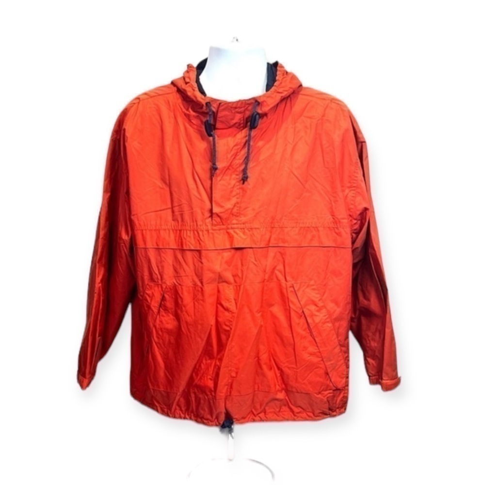 Vintage Gap Men’s Orange Windbreaker Jacket Size M